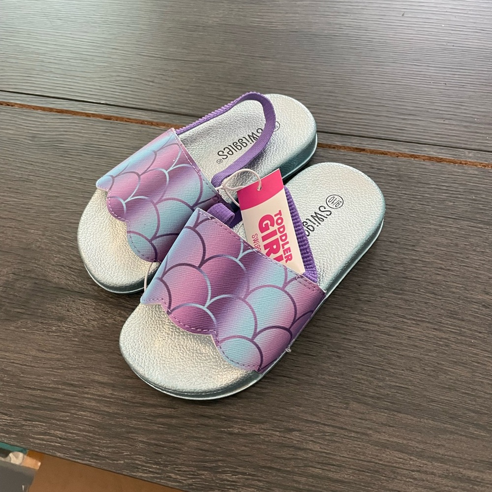Swiggles Purple and Silver Kids Sandals